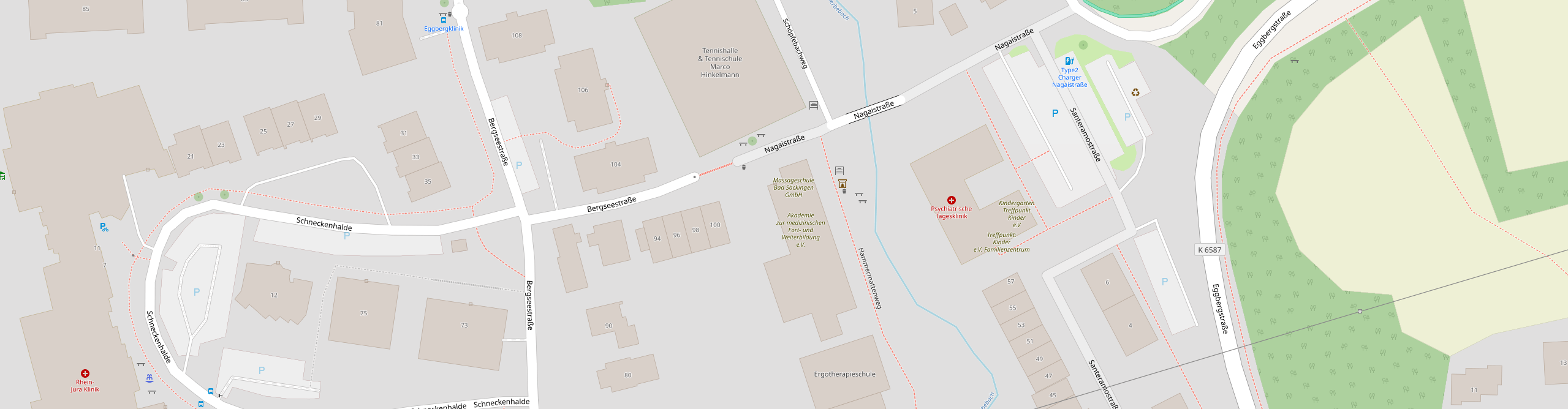 Lage der Gemeinnützige Massageschule Bad Säckingen GmbH